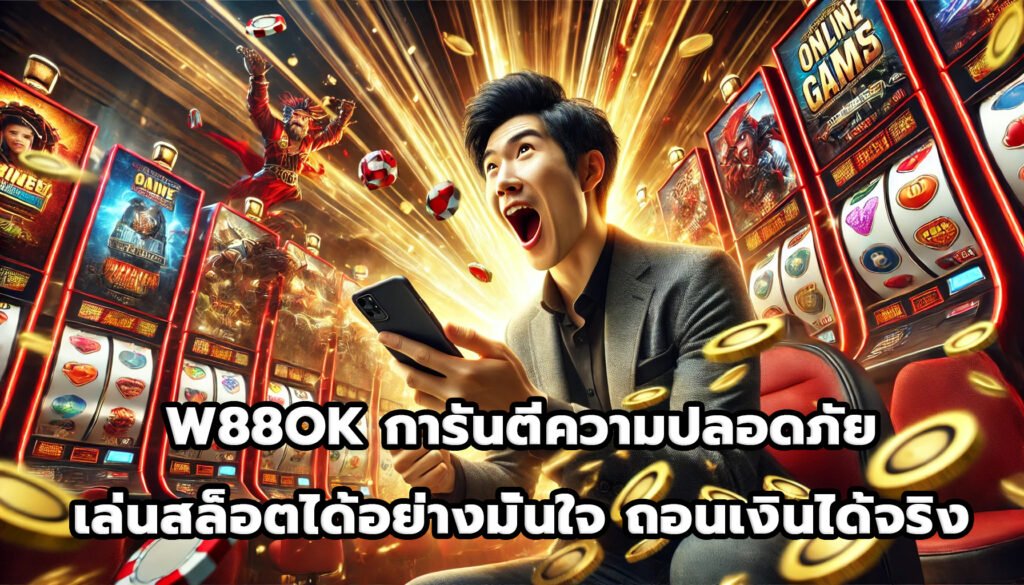 W88OK การันตีความปลอดภัย เล่นสล็อตได้อย่างมั่นใจ ถอนเงินได้จริง